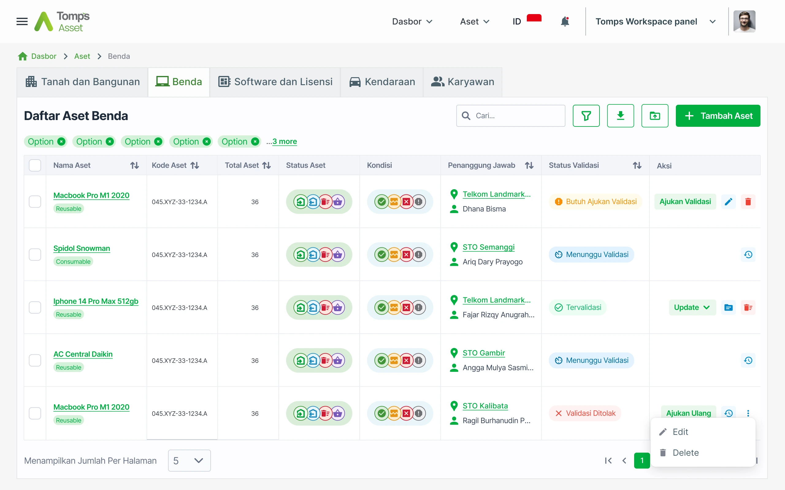Tomps Asset General Apps